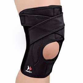 Zamst EK-5 Adjustable Knee Brace - Medial & Lateral Stabilisation - Compression Knee Support Men - Knee Brace Women's Bandage Knee (L)