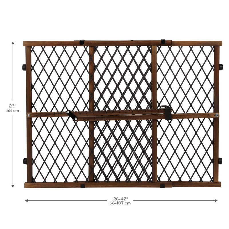 Evenflo Position & Lock Baby Gate, Pressure-Mounted, Farmhouse Collection