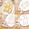 Cat Cookie Cutters, Plastic Cookie Cutter, 3D DIY Fondant Cookie