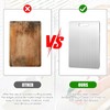 Stainless Steel Chopping Board, Thick Metal Chopping Board, Cutting Mat,