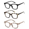 LKEYE Oversized Reading Glasses For Women Blue Light Blocking Square