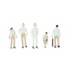szzijia 100pcs Model 1:300 Scale Painted Miniature Boutique Figure Layout