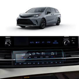 LANTU 2PCS Car Screen Protector for Toyota Sienna 2021 2022 2023 2024 2025 Accessories Air Conditioner Nano Touchscreen Protector Film HD Clear