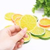 Woohome 30 PCS Fake Lemons Yellow Simulation Lemon Slices Artificial