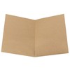 HEIHAK 25 Pcs A4 Kraft Paper File Folder with Cards