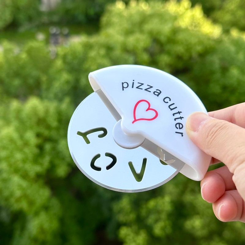 Sunch Craft 10 Pcs Mini Stainless Steel Pizza Cutter for