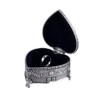 Feyarl Vintage Jewelry Box Heart Shape Engraved Trinket Box Ring