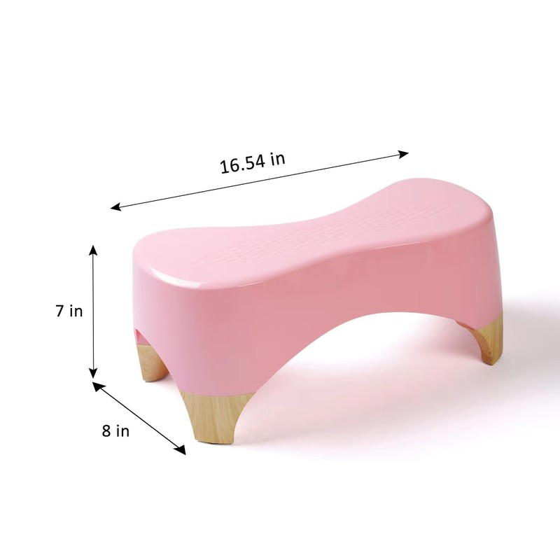 Toilet Stool,7" Squatting Poop Stool- 550 lbs Weight Capacity, Toilet