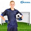 SPORIA Youth Goalie Gloves (Fluo Blue 7)