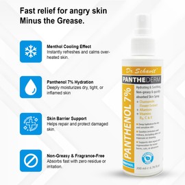 PantheDerm After-Sun Recovery Spray – Dermatologist-Developed, 7% Panthenol + Chamomile & Allantoin – Non-Greasy, Fast-Absorbing Hydration for Sunburned & Sensitive Skin – Vitamins B3, C & E 6.76Fl.Oz