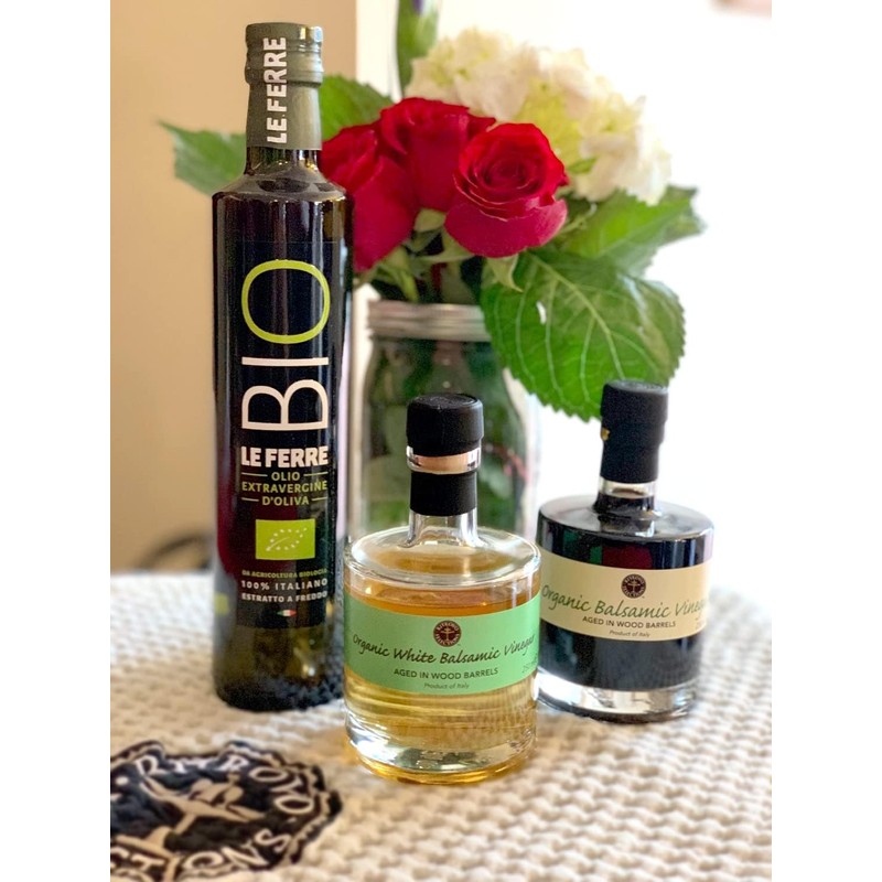 RITROVO Organic White Balsamic Vinegar, 8.45 oz.