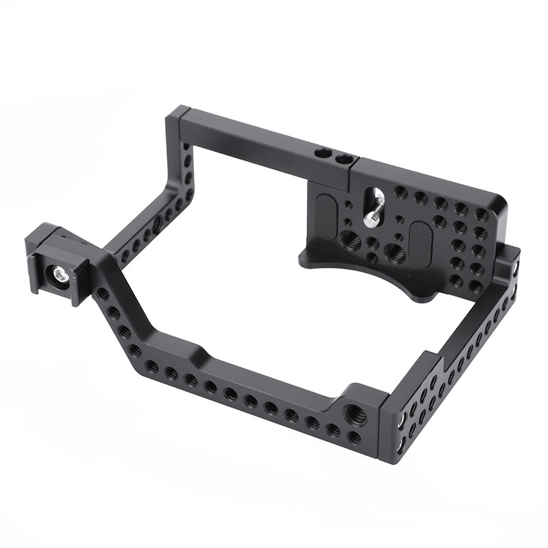 Aluminium Alloy 1/4'' Screw Multiple Holes Camera Cage Rig for