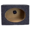 QPower 2-Pack 6x9 Inch Speaker Box Enclosures, Angled Style, Black