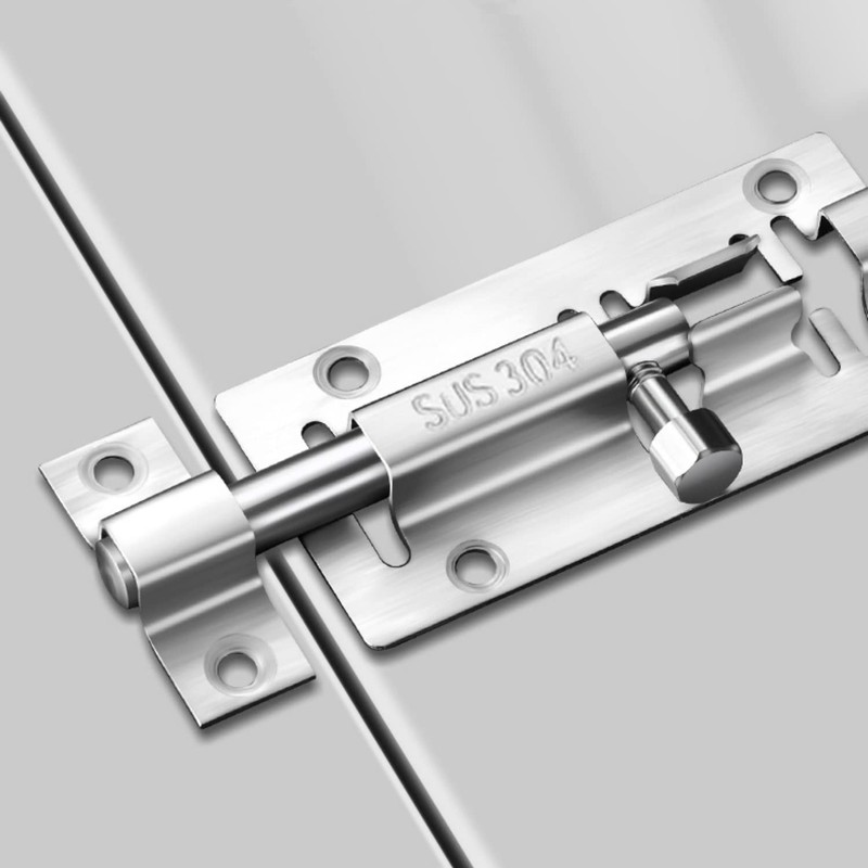 YUOIP® 3" Gate Bolt Sliding Lock Barrel Bolts Stainless Steel
