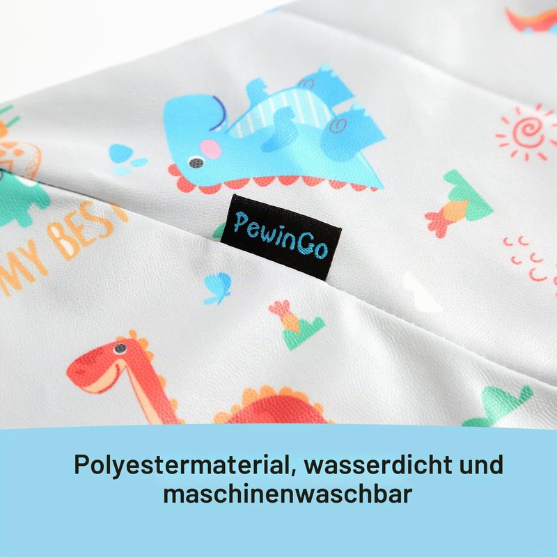 PewinGo Baby Bib with Sleeves, High Chairs Can Be Fully