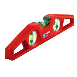 SOLA LSTFM Aluminum Die-Cast Magnetic Torpedo Level with 3 60% Magnified Vials, 10-Inch, Red