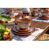 Cactus Canyon Ceramics Salsa Bowls - Spanish Terracotta White Decor