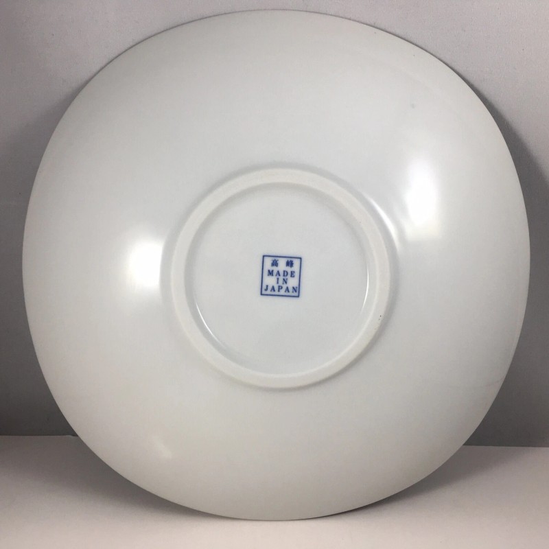 SET of 2 Japanese Dinner Dish Plates 10"D Porcelain Dragon