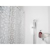 Croydex AE543440 Silver Mosaic Fully Waterproof PVC Shower Curtain, 1800