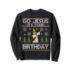 Dabbing Go Jesus It's Your Birthday Merry Christmas Sweatshirt, black