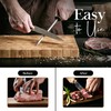 Alpine Cuisine Tempered Steel Knife Sharpener 8 Inch with Ergonomic