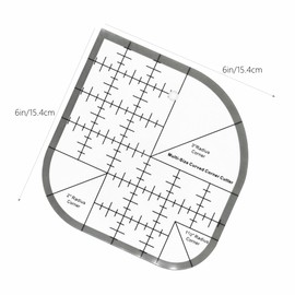 Curved Corner Cutter Ruler, Quilt Ruler, Sewing Patchwork Template for DIY, Multifunctional Tool