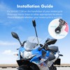 SEASKY T1-M Motorcycle Handlebar Third Person View Mount Compatible with
