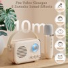 Mini Karaoke Machine for Kids, Portable Bluetooth Speaker with 2