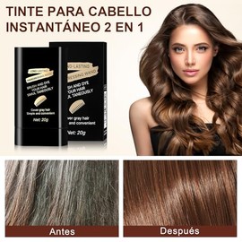 2 en 1 Peine con Tinte De Cabello, Cubre Canas en Barra para Mujer, Resistente Al Agua y Al Sudor, Tinte Rápido, Ingredientes Seguros, Peine para Tint
