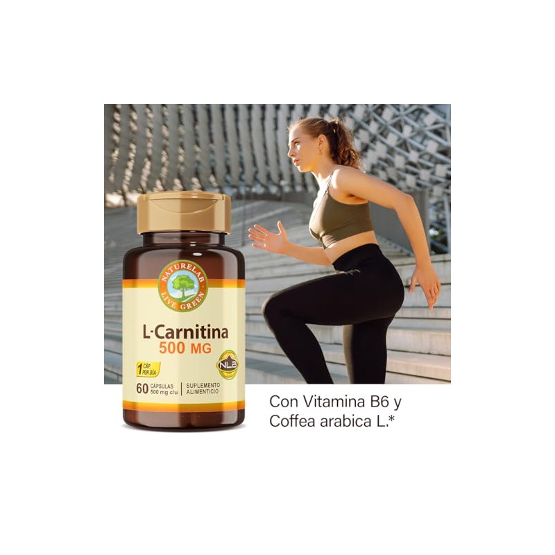 Naturlab L-Carnitina 60 Cápsulas 500 mg
