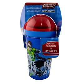 Zak Designs Justice League Snak Tumbler, 280 ml Capacity