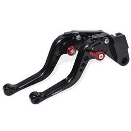 MTCRIGHTER Short Brake Clutch Lever Set Compatible with Royal Enfield Himalayan 450 Guerrilla 450 2024 2025, CNC Aluminum Alloy Made (Red)