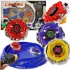 Crush Battling Blades Game Tops Metal Fusion Starter Set (4 Tops +2 Launchers +4 Tips +2 Bolts +1 Grip +1 Arena)