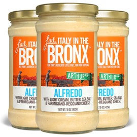 Little Italy Bronx Alfredo Sauce, No Preservatives - 15 Oz (3-Pack)