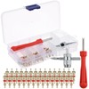 Wakauto 32pcs Valve Core Remover Tool Kit with Valve Stem