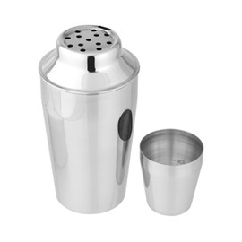 Fackelmann Miscelatore Shaker in Acciaio Inossidabile, Argento, Capacità 400ml