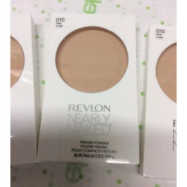 Revlon LOT OF 3 - Revlon Nearly Naked Pressed Powder - FAIR # 010 - ALL New / Sealed