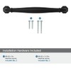 khtumeware 10 Pack 3-1/2 Inch(89mm) Matte Black Cabinet Pulls Heavy