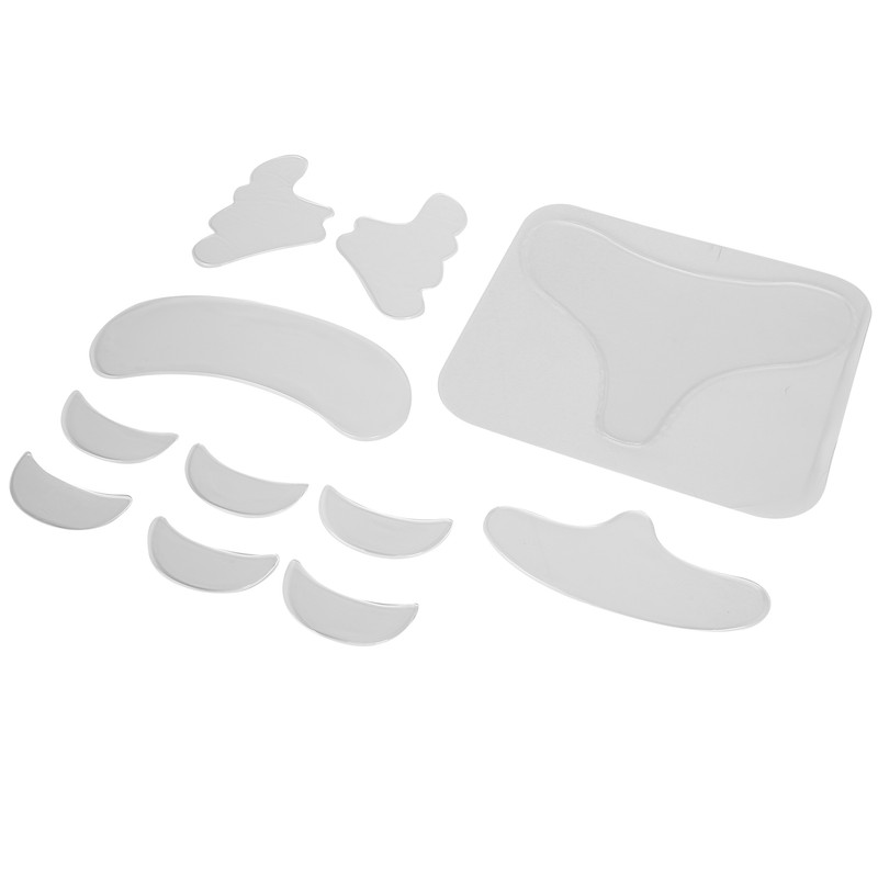 11pcs Silicone Face Anti Wrinkle Patch Reusable Cheek Chest Forehead