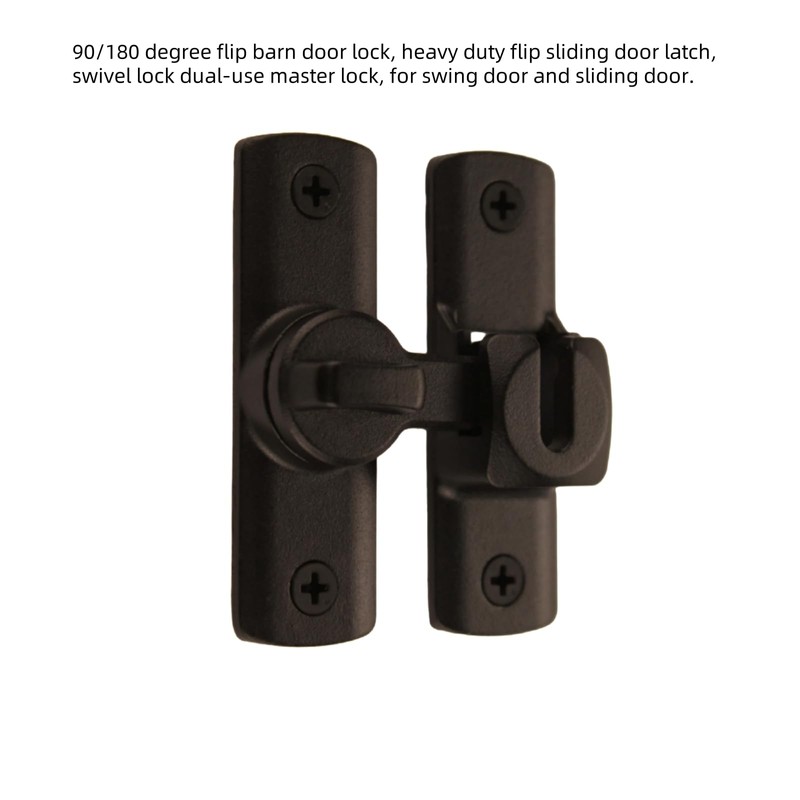 Barn Door Latch 90/180 Degree flip Latch Update Designs,Sliding Door