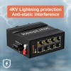 8-Port Industrial Ethernet Switch, Unmanaged 10/100Mbps DIN-Rail Network Switch, IP40,