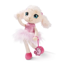 NICI 45886 Twinsies Li-SI Plush Doll 25 cm in Beautiful Gift Box - Sheep Plush Toy for Girls & Boys - Fluffy Stuffed Toy for Cuddling, Playing, Styling & Collecting, Beige
