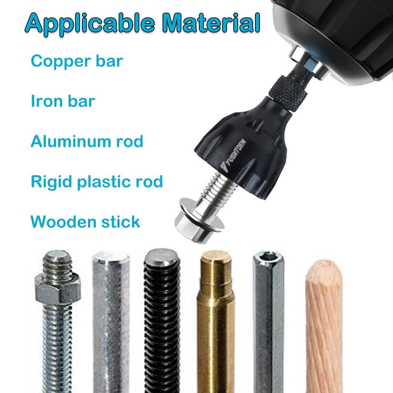 Yuentoen Deburring Chamfer Tool with Sharp Tungsten Carbide Blades, Fast