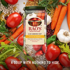 Rao's Homemade Pasta Fagioli Soup, 16oz, Real Vegetables, Traditional Italian Heat and Serve Soup, 1 Pound (Pack of 1)