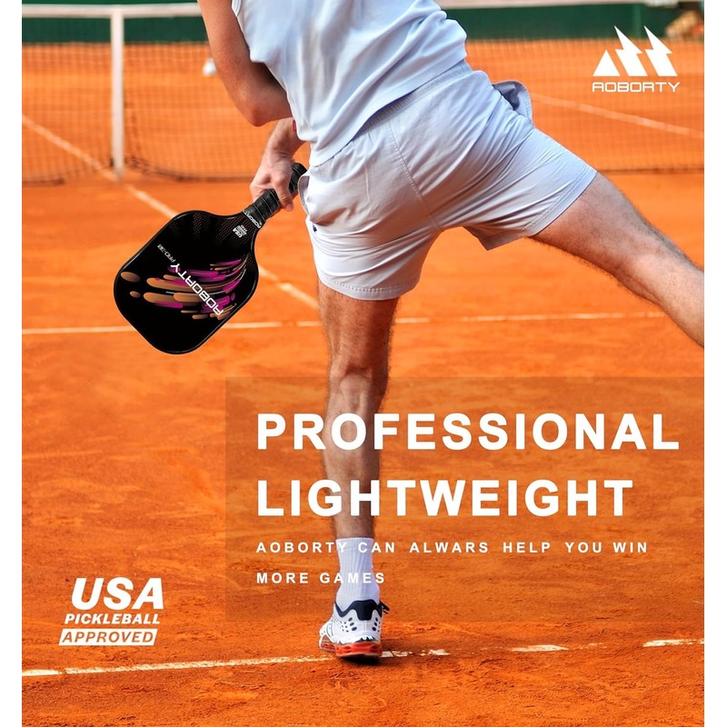 AOBORTY Pickleball Paddles 4 Pack - USAPA Light Graphite Premium