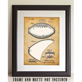 Football - 11x14 Unframed Patent Print - Makes a Great Sports Bar Decor and Gift Under $15 for Football Fans and Football Players