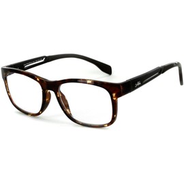 Alumni RX06 Optical-Quality Reading Glasses with Aluminum Frames for Men (Tortoise +2.50)