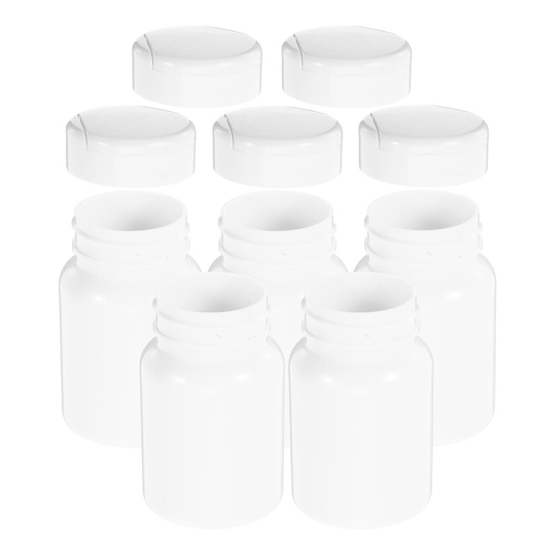 5 Piezas Pastillero de Bolsillo Cilíndrico 80 Cc de PET