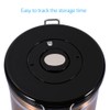 Coffee Container Large Airtight Stainless Steel Black Kitchen Storage Canister