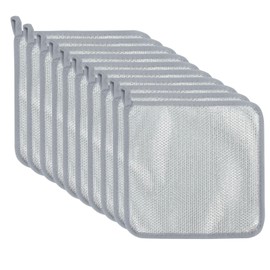 NiCola 5PCS Wire Dishwashing Cloths, Wire Cleaning Cloth, Non-scratch Wire Dishwashing Rags, Dish Cloths for Wahing Up Scrubbing Cloth 20x20cm (10)